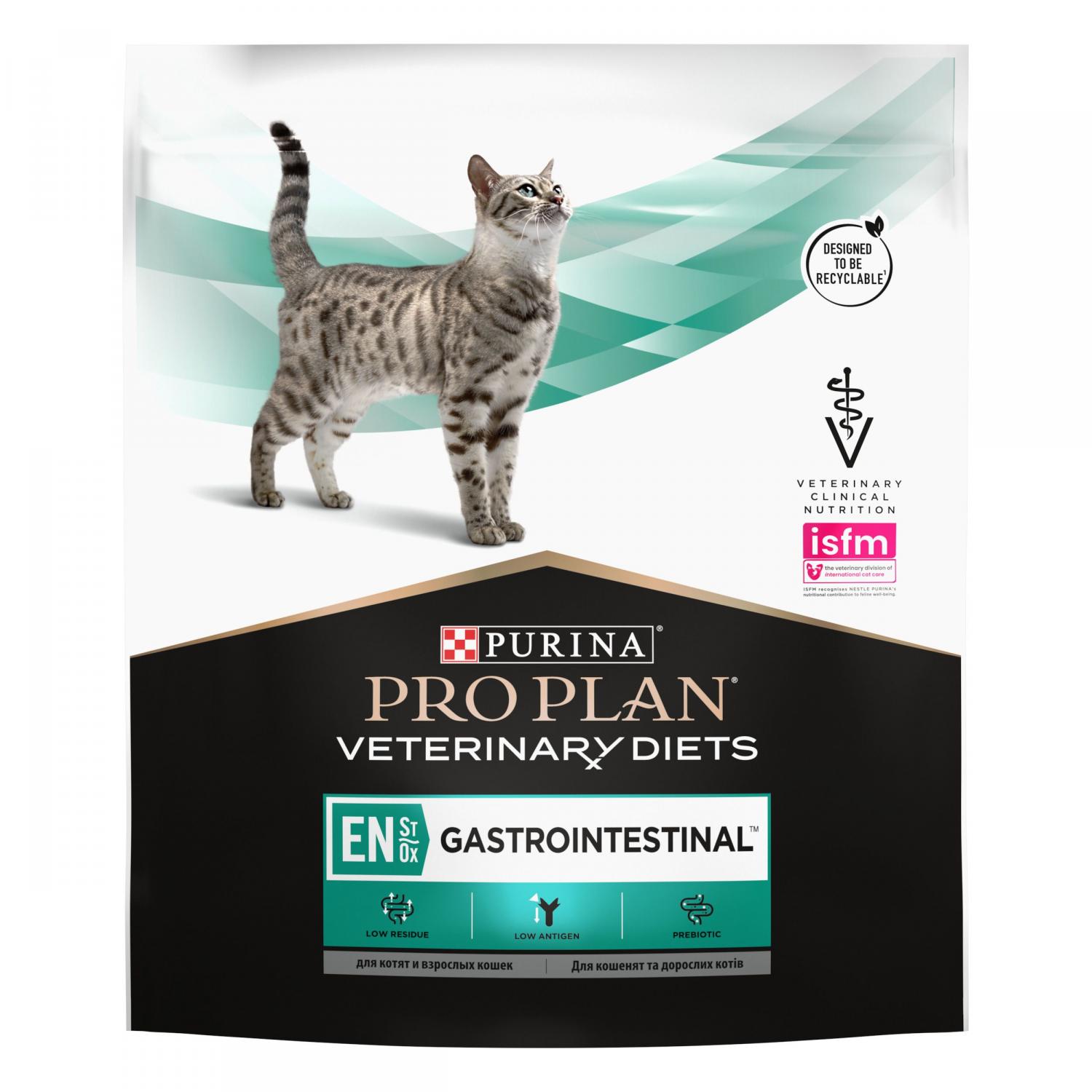 Purina Vet diets Cat GASTROINTESTINAL (EN) сухой корм для кошек при  расстройствах пищеварения 400 г – купить в интернет зоомагазине  РыжийКот56.рф